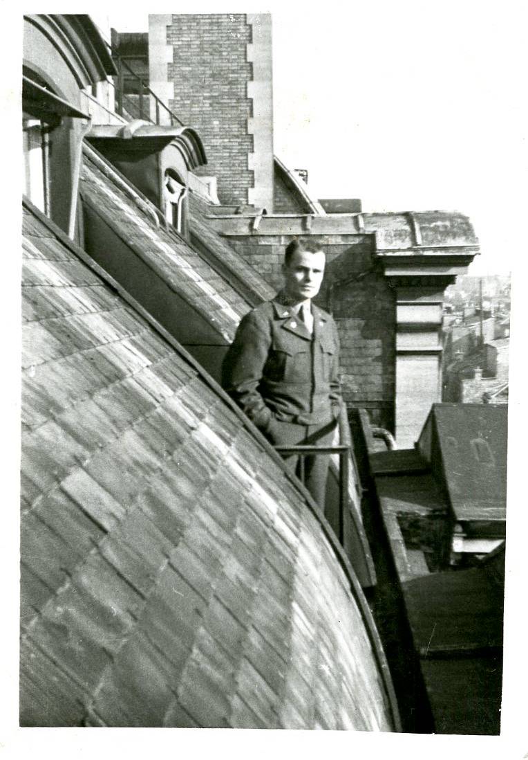 Ralph Hauenstein standing on a balcony